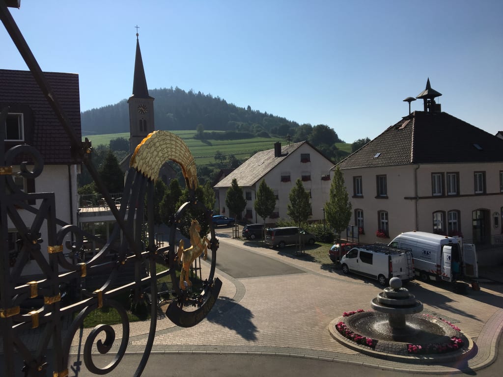 Ausblick über Fürstenberg zum Fürstenberg